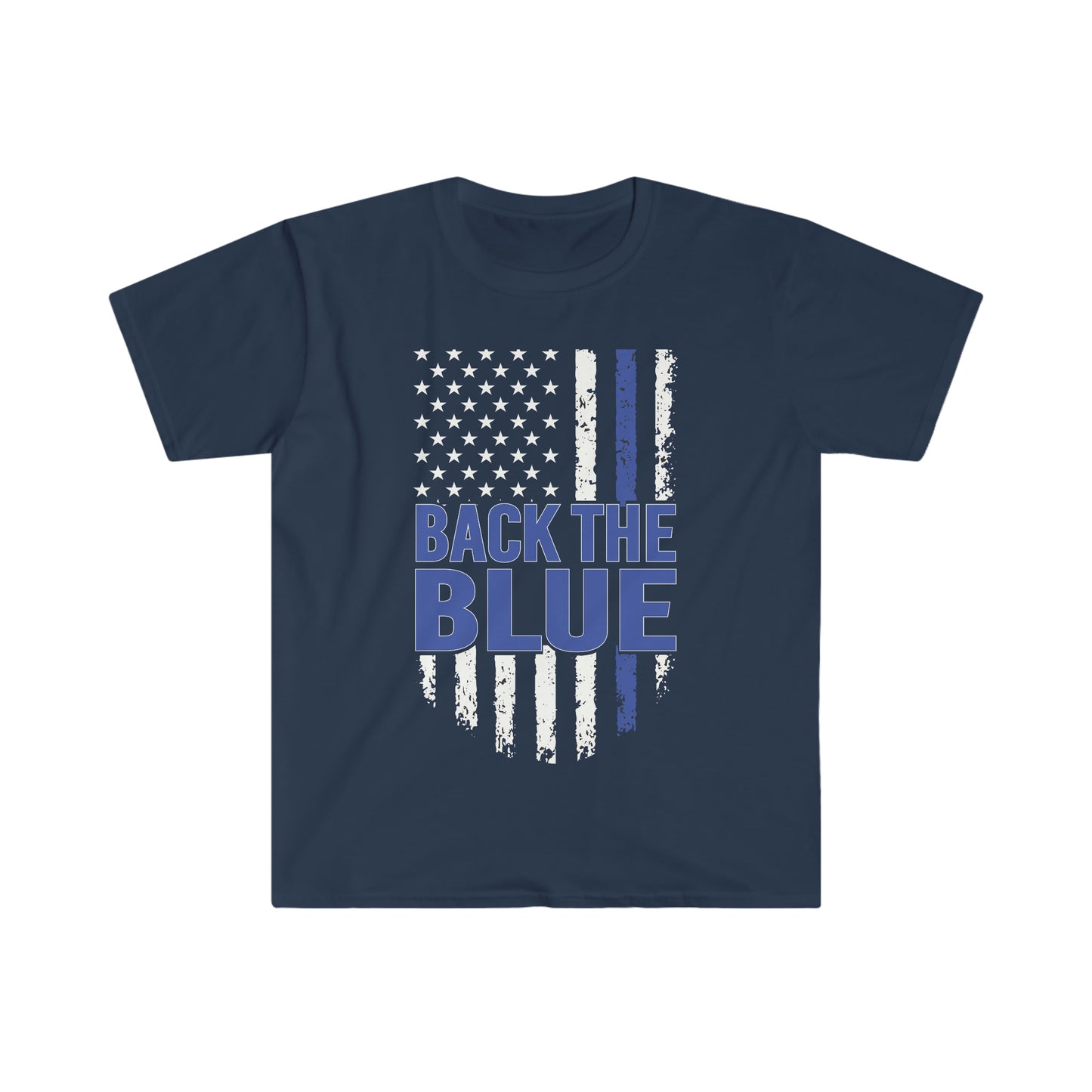 "Back the Blue"  Unisex Softstyle T-Shirt